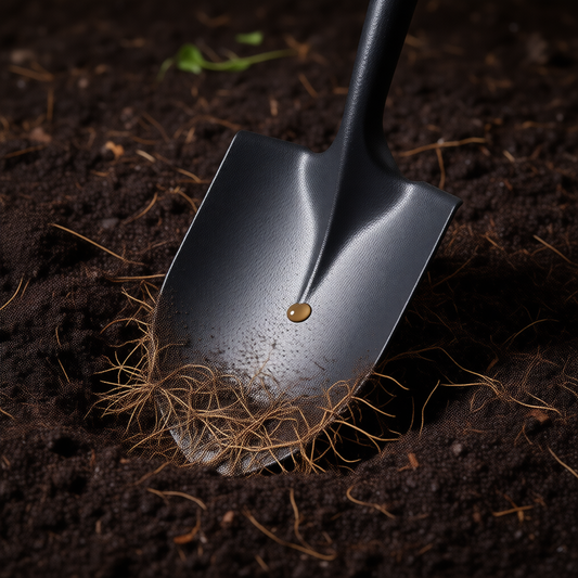 Pala Jardinera Pro con Mango Ergonómico tipo "D" y Eje de Madera