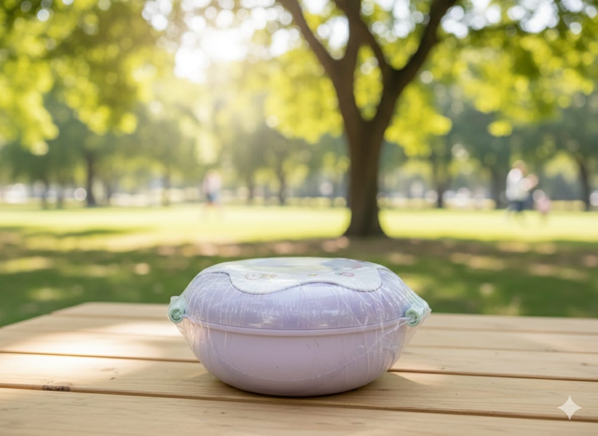 Lonchera Bento Redonda Infantil Diseño Dona 3 Divisiones