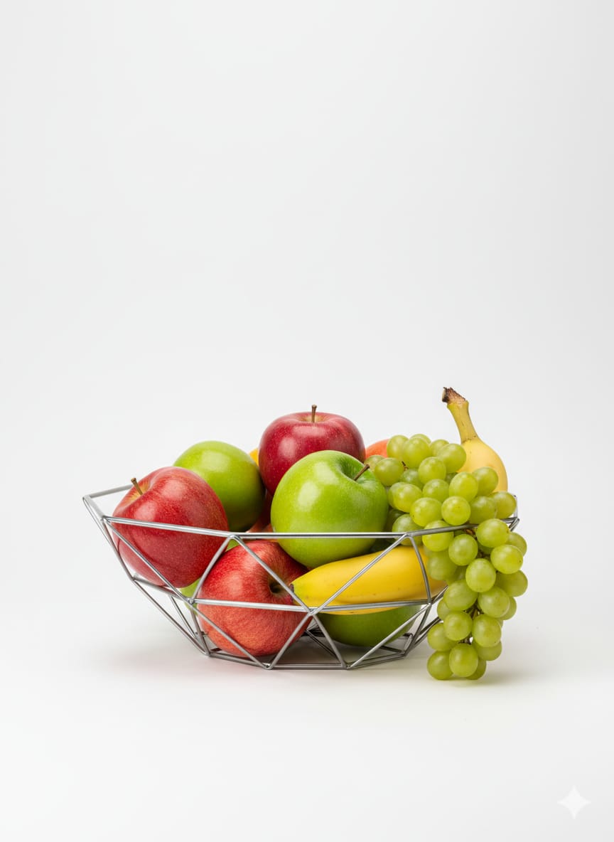 Frutero Geométrico Acero Inoxidable Minimalista | Ventilado | El Salvador