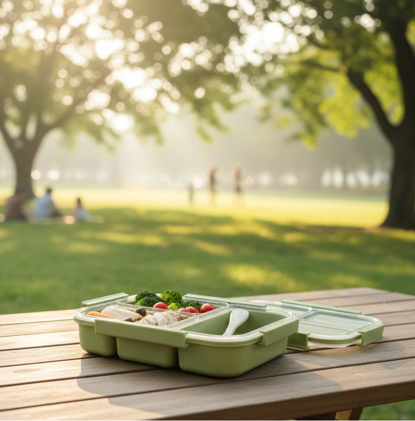 lonchera-bento-verde-3-divisiones-gobbler-vimarq.com | El Salvador3