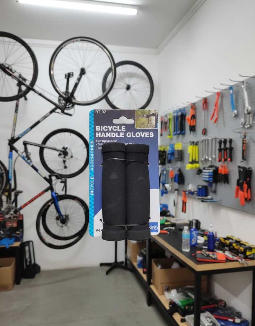 manguillos-espuma-suave-bicicleta-negro-BT02-vimarq.com-El-Salvador