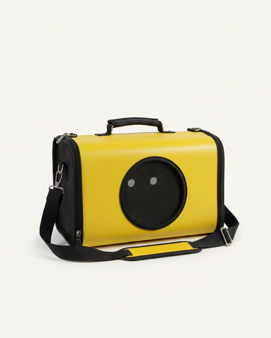 mochila-transporte-mascota-lujo-amarilla-vimarq.com | El Salvador