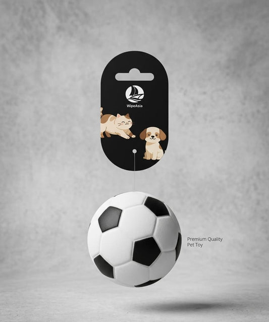 pelota-juguete-estilo-futbol-blanco-y-negro-mascotas-vimarq.com | El Salvador