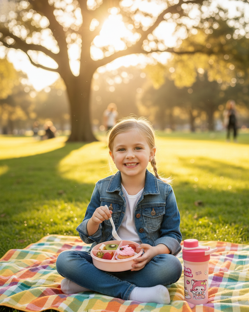 set-escolar-pink-cake-lonchera-redonda-botella-vimarq.com | El Salvador3