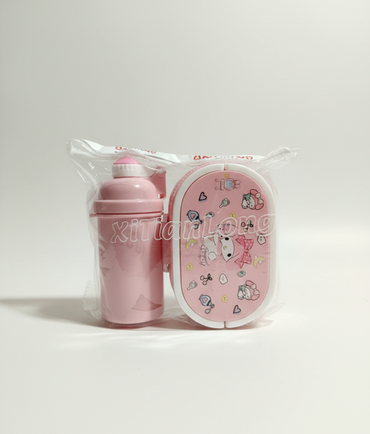 set-lonchera-y-botella-my-melody-rosa-ovalada-vimarq.com | El Salvador2