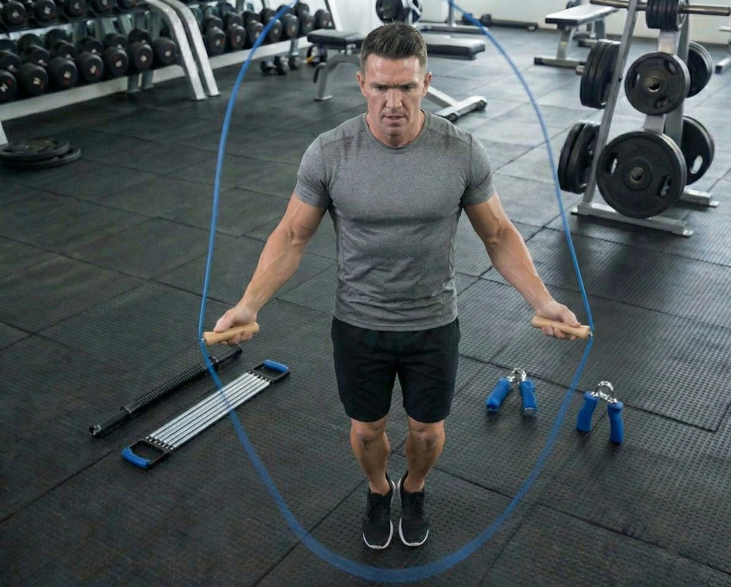 set de fitness 4 en 1 Huijun con expansor y barra | Vimarq.com | El Salvador