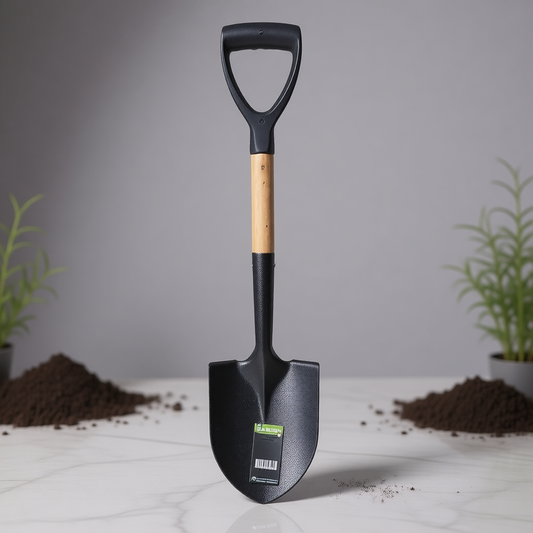 Pala Jardinera Pro con Mango Ergonómico tipo "D" y Eje de Madera