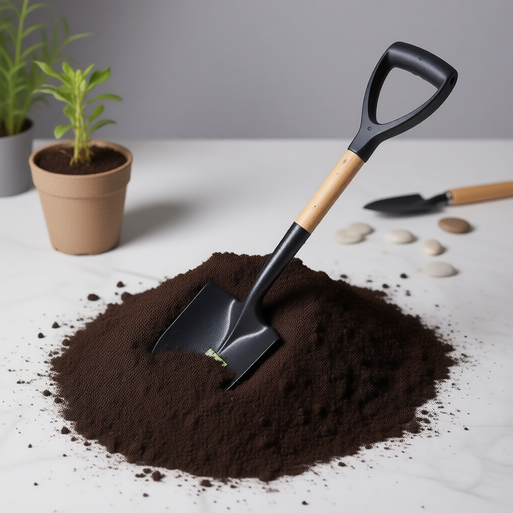 Pala Jardinera Pro con Mango Ergonómico tipo "D" y Eje de Madera