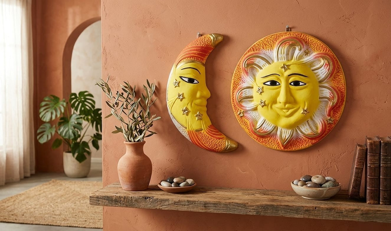 Decoración Sol y Luna Cerámica - vimarq.com | El Salvador3