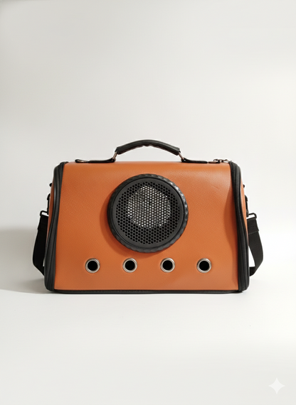 Mochila Transportadora de Lujo para Perros y Gatos Amarilla