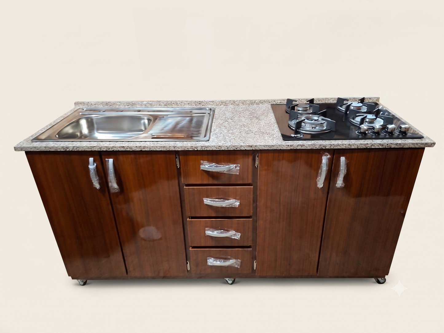 Pantri Moderno Durapanel con Lavatrastos y Parrilla