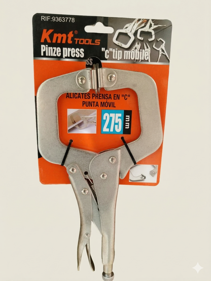Alicate de Presión tipo C 11" Punta Móvil KMT Tools