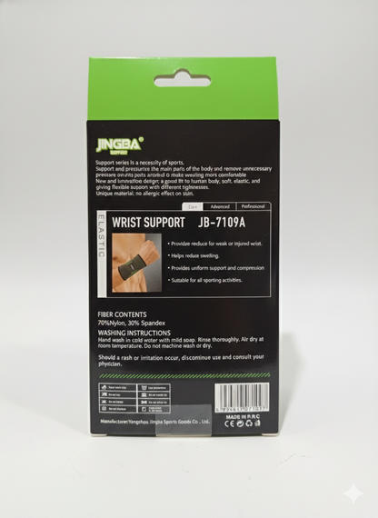 Muñequera Elástica Deportiva Jingba Support JB-7109A Verde