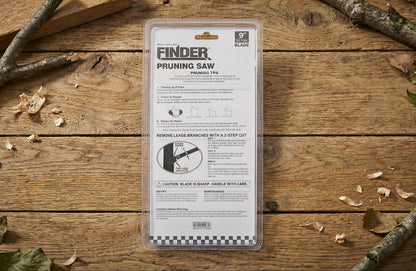 Sierra de Poda Plegable Profesional FINDER de 9" (230mm) con Hoja de Acero Endurecido y Agarre Ergonómico