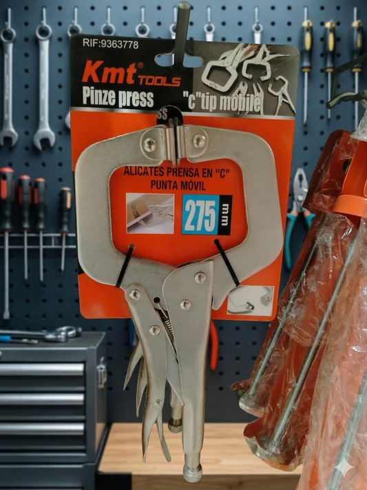 Alicate de Presión tipo C 11" Punta Móvil KMT Tools