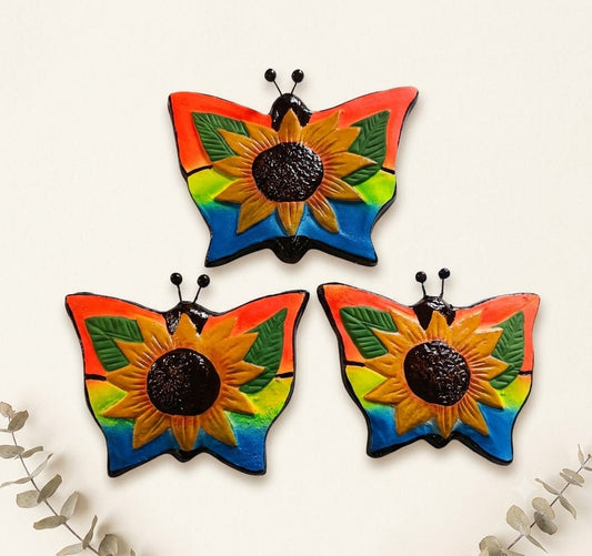 Set 3 Mariposas Girasol Decorativas - vimarq.com | El Salvador