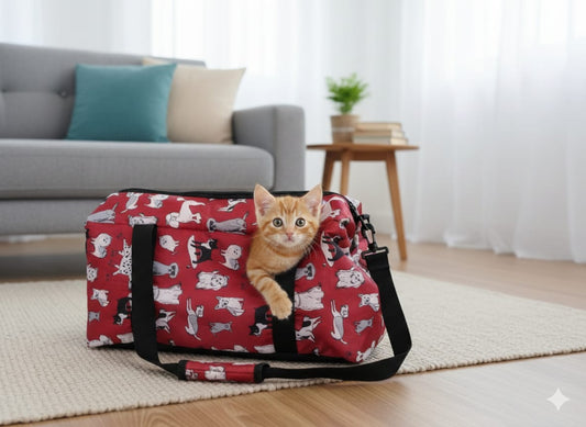 Bolso Transportador Mascotas Diseños Variados 45x25x28cm | Vimarq