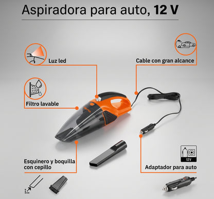 aspiradora-portatil-para-auto-12v-naranja - vimarq.com | El Salvador3