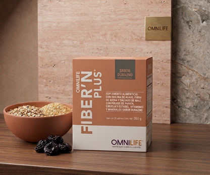 caja-fibern-plus-omnilife-durazno-frente-ingredientes - vimarq.com | El Salvador