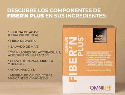 caja-fibern-plus-omnilife-durazno-frente-ingredientes - vimarq.com | El Salvador