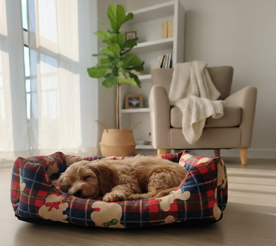 cama-mascotas-tartan-rojo-confort-vimarq.com-El-Salvador4