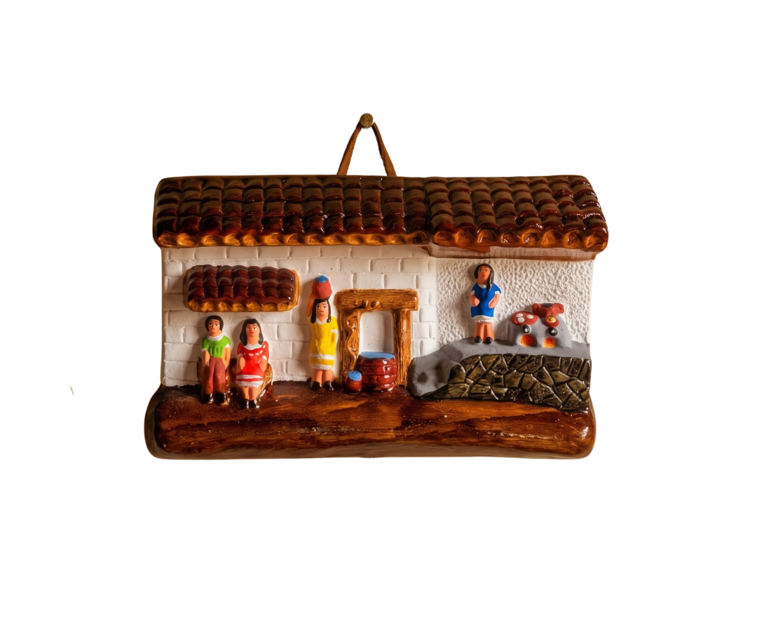 casita-barro-decorativa-tejado-tradicional-vimarq.com-El-Salvado