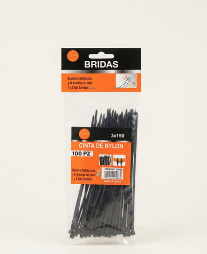 cinchas-plasticas-nylon-negras-3x150mm-100-piezas-vimarq-com-el-salvador