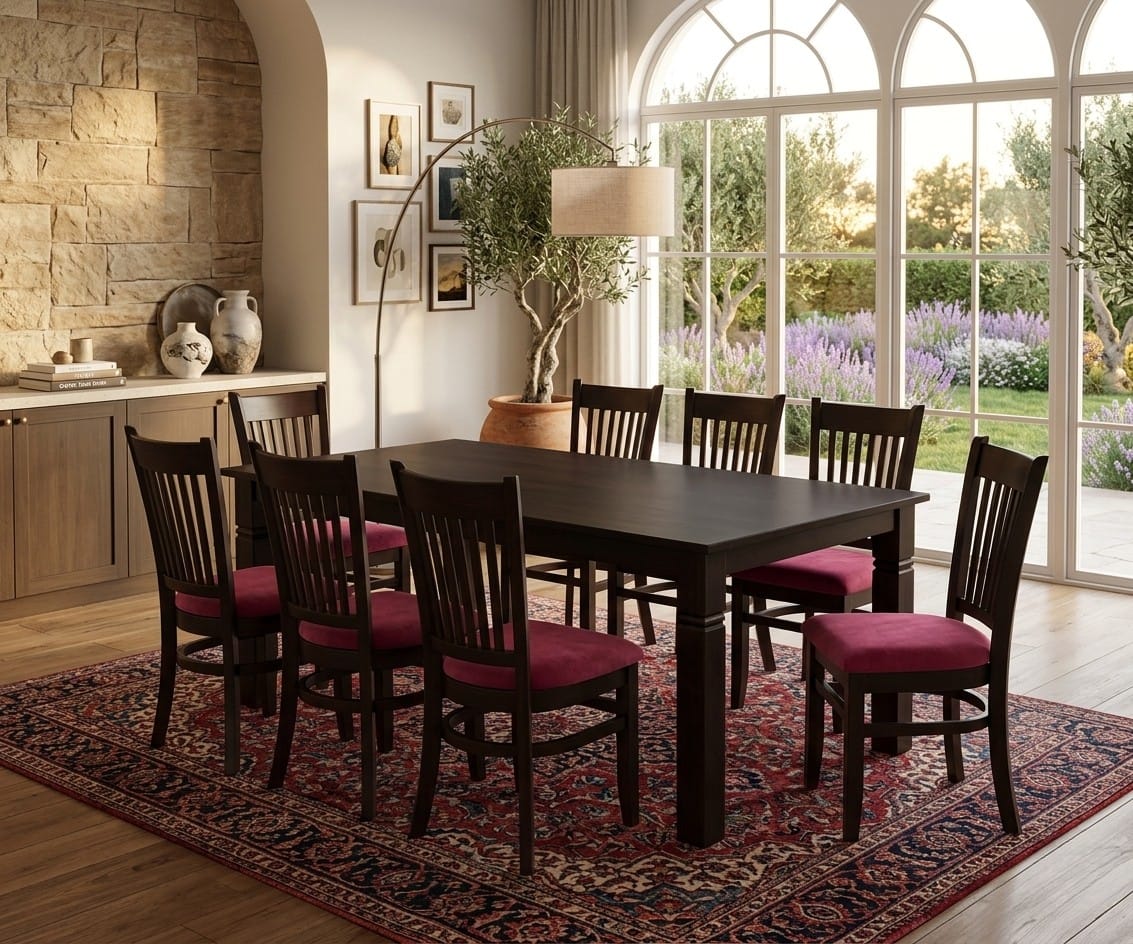 comedor-madera-8-sillas-tapiz-vino-vimarq-com-el-salvador