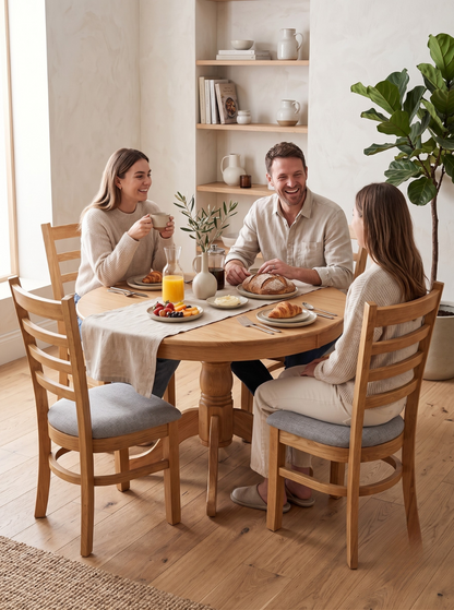 comedor-redondo-madera-4-sillas-pedestal-4-patas-vimarq-el-salvador