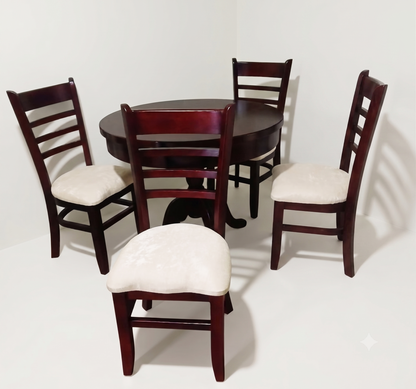 comedor-redondo-madera-4-sillas-pedestal-clasico-vimarq-el-salvador