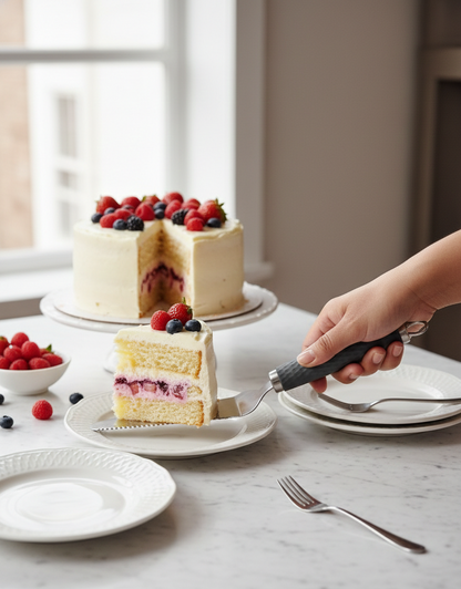 corta-pastel-acero-inoxidable-serrado-hiperasia-vimarq.com | El Salvador