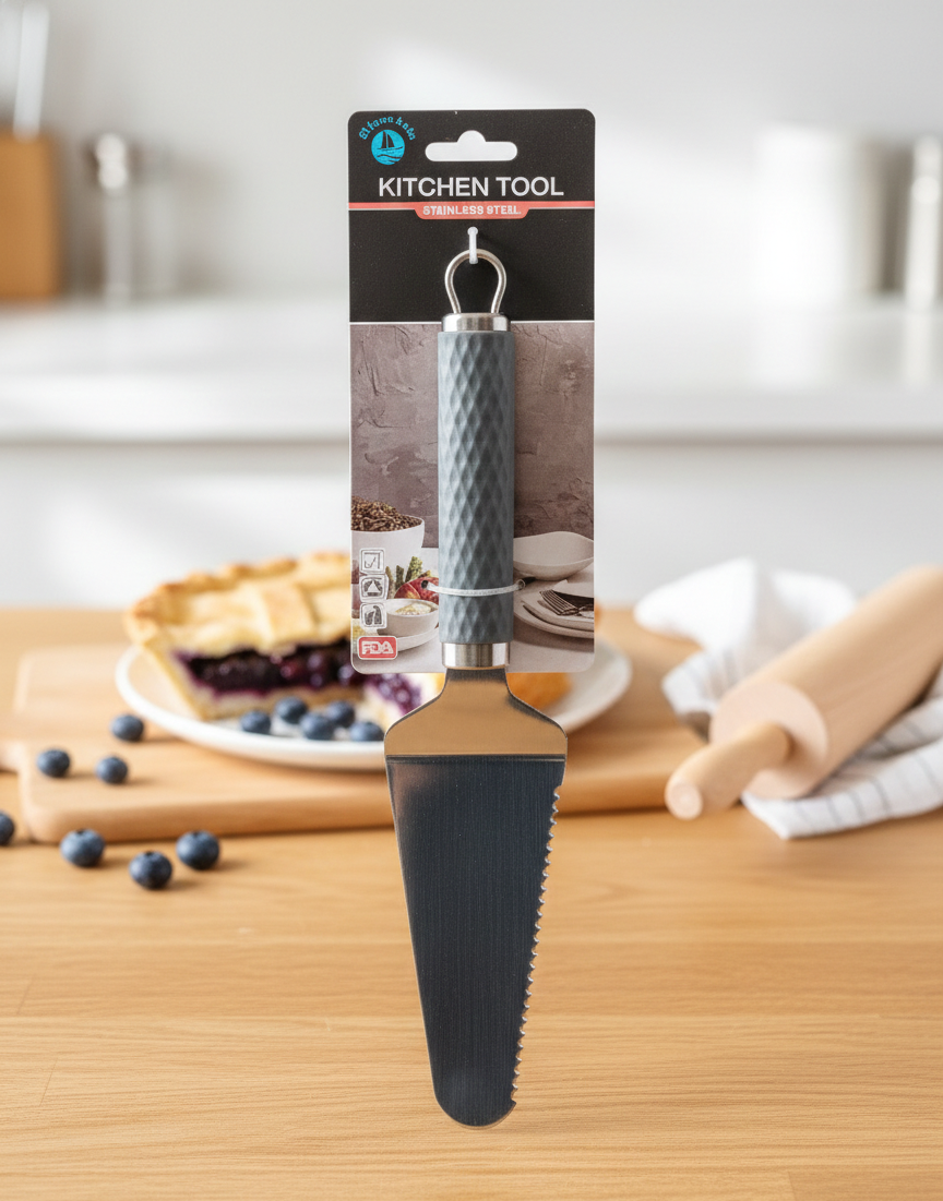 corta-pastel-acero-inoxidable-serrado-hiperasia-vimarq.com | El Salvador