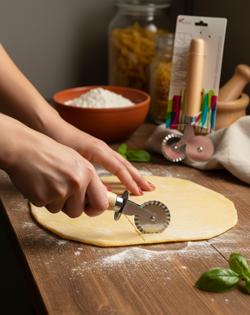 cortador-pizza-doble-rueda-acero-inoxidable-madera-vimarq-com-el-salvador