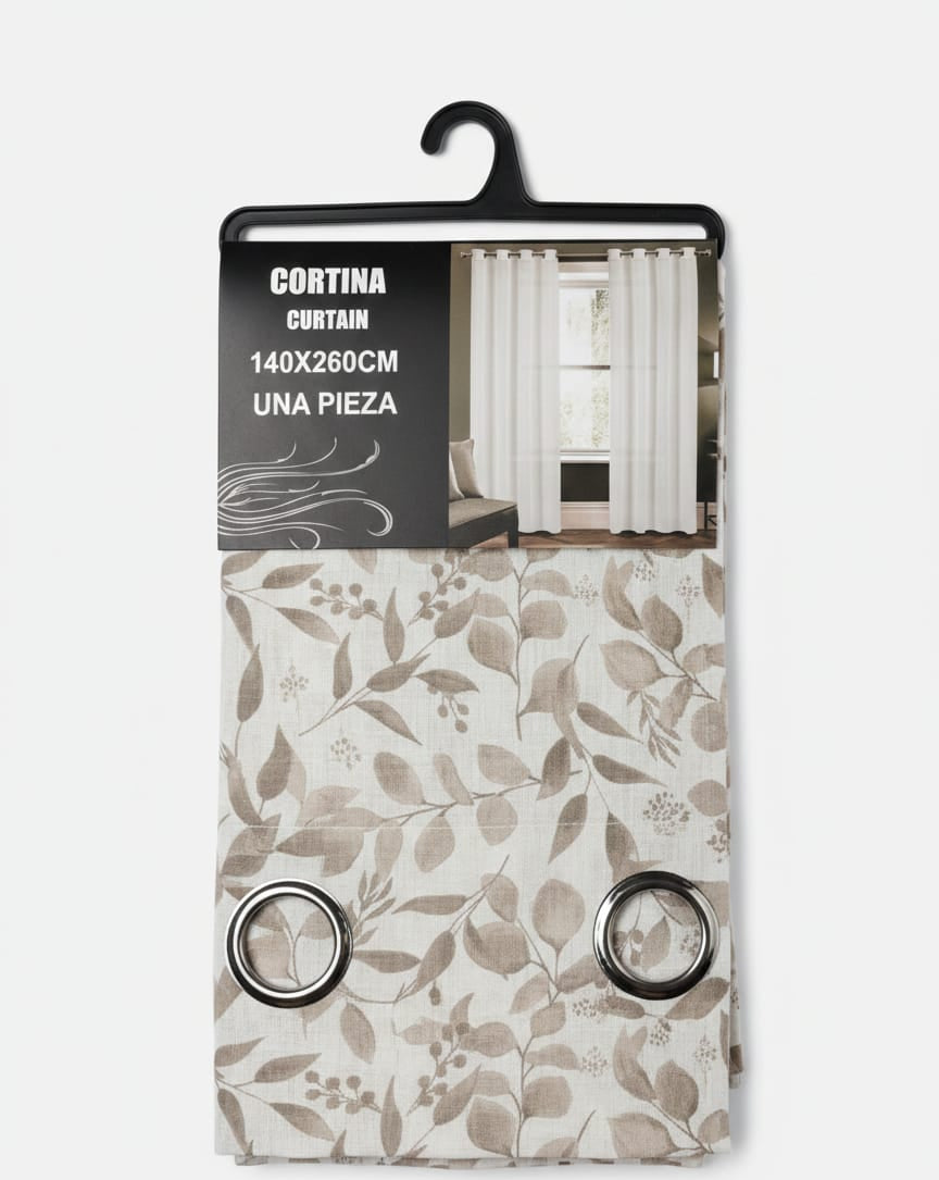 cortina-decorativa-estampado-hojas-ojales-vimarq.com-el-salvador