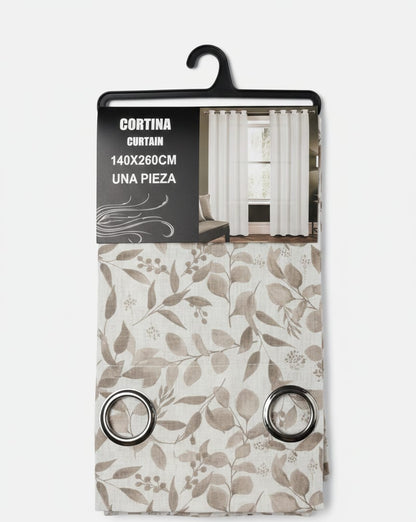 cortina-decorativa-estampado-hojas-ojales-vimarq.com-el-salvador