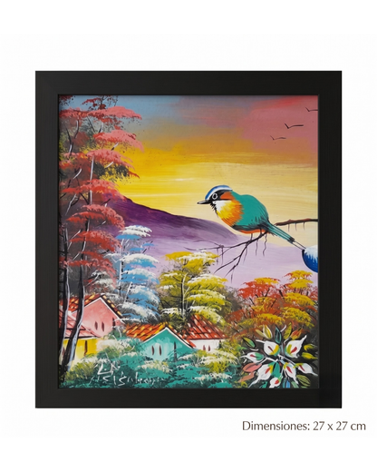 cuadro-decorativo-paisaje-ave-torogoz-vimarq-el-salvador