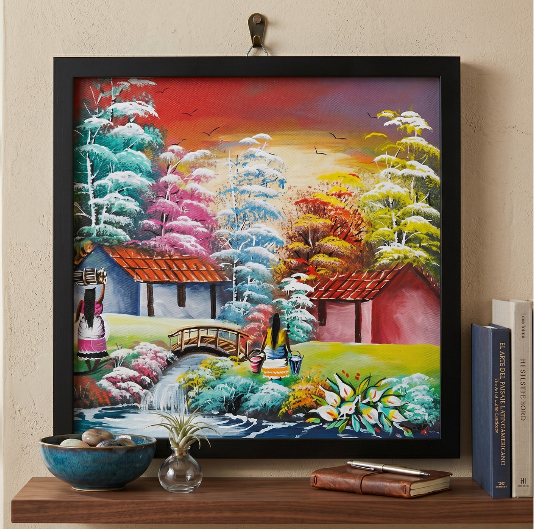 cuadro-decorativo-paisaje-latinoamericano-campo-marco-negro-27x27