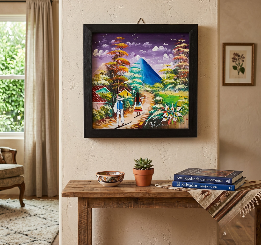 cuadro-decorativo-paisaje-volcan-campesinos-vimarq-el-salvador