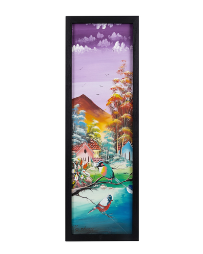 cuadro-decorativo-vertical-aves-salvadoreñas-volcan-marco-negro-20x57-23