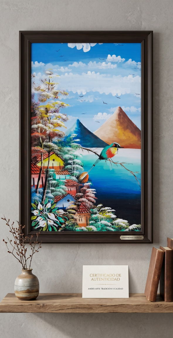 cuadro-pintura-paisaje-torogoz-vimarq.com | El Salvador