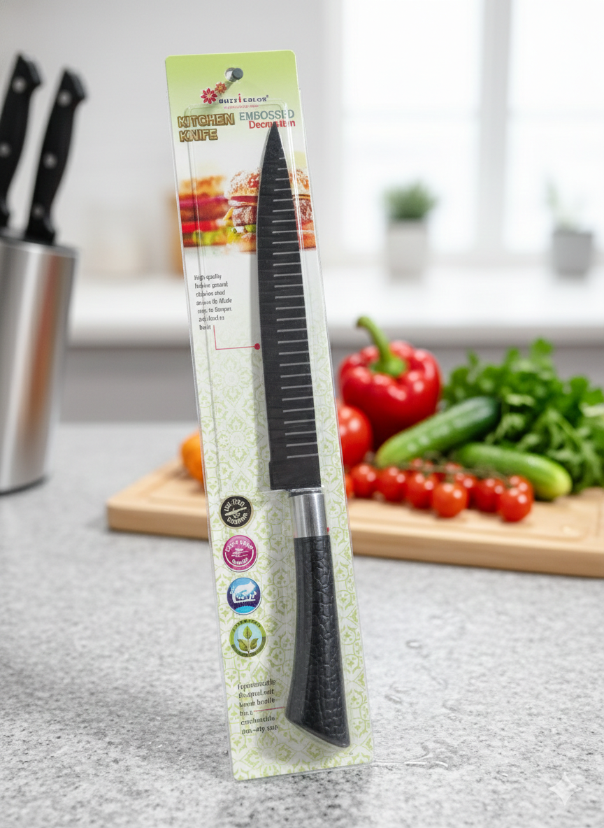 cuchillo-cocina-antiadherente-negro-multicolor-vimarq.com | El Salvador