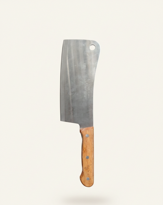 cuchillo-hacha-acero-inoxidable-mango-madera-vimarq.com | El Salvador