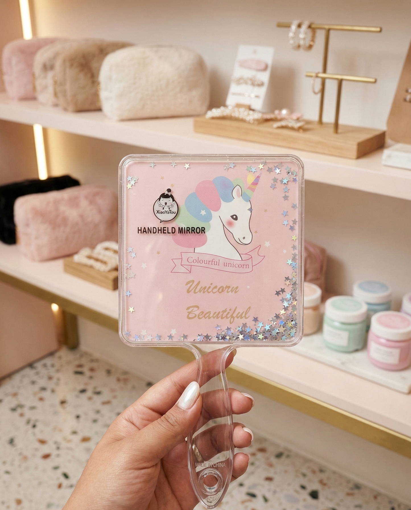 espejo-mano-unicornio-glitter-xiaoyatou-vimarq.com-El-Salvador