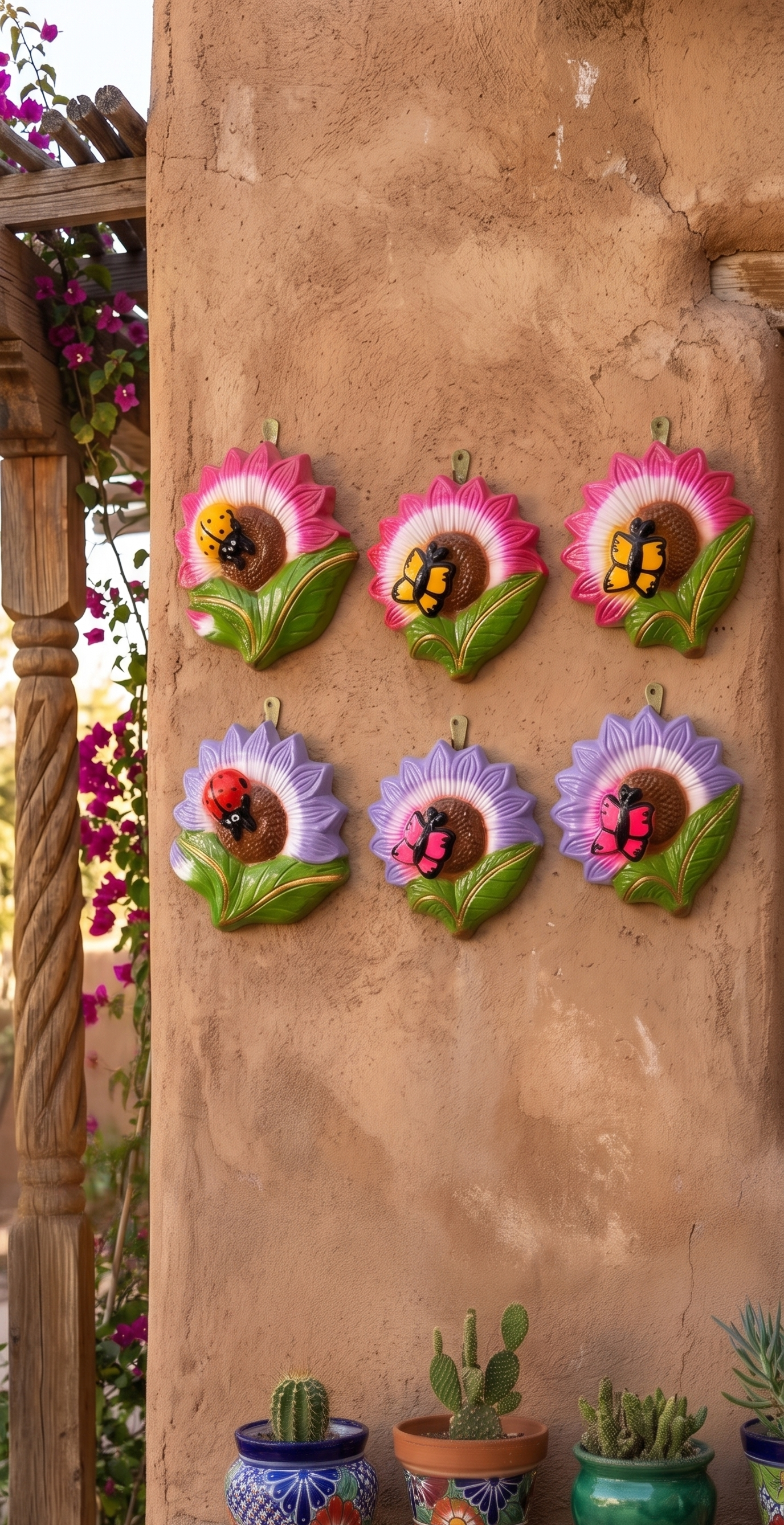 flores-barro-decorativas-mariposas-mariquitas-vimarq.com-El-Salvador