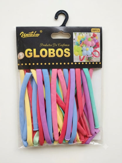 globos-largos-para-globoflexia-unicolor-pack-20-unidades - vimarq.com