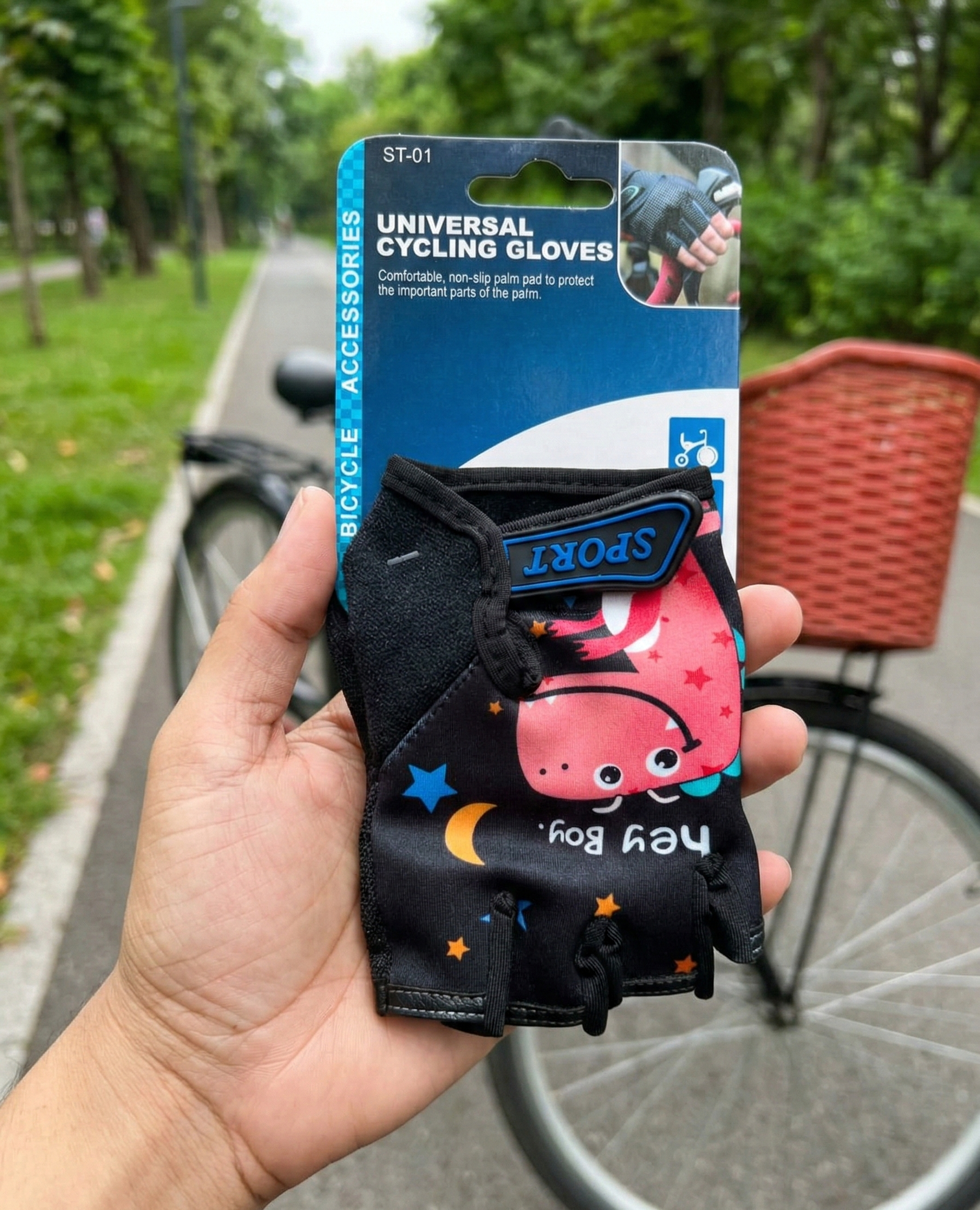 guantes-ciclismo-ninos-dinosaurio-rojo-vimarq.com-El-Salvador