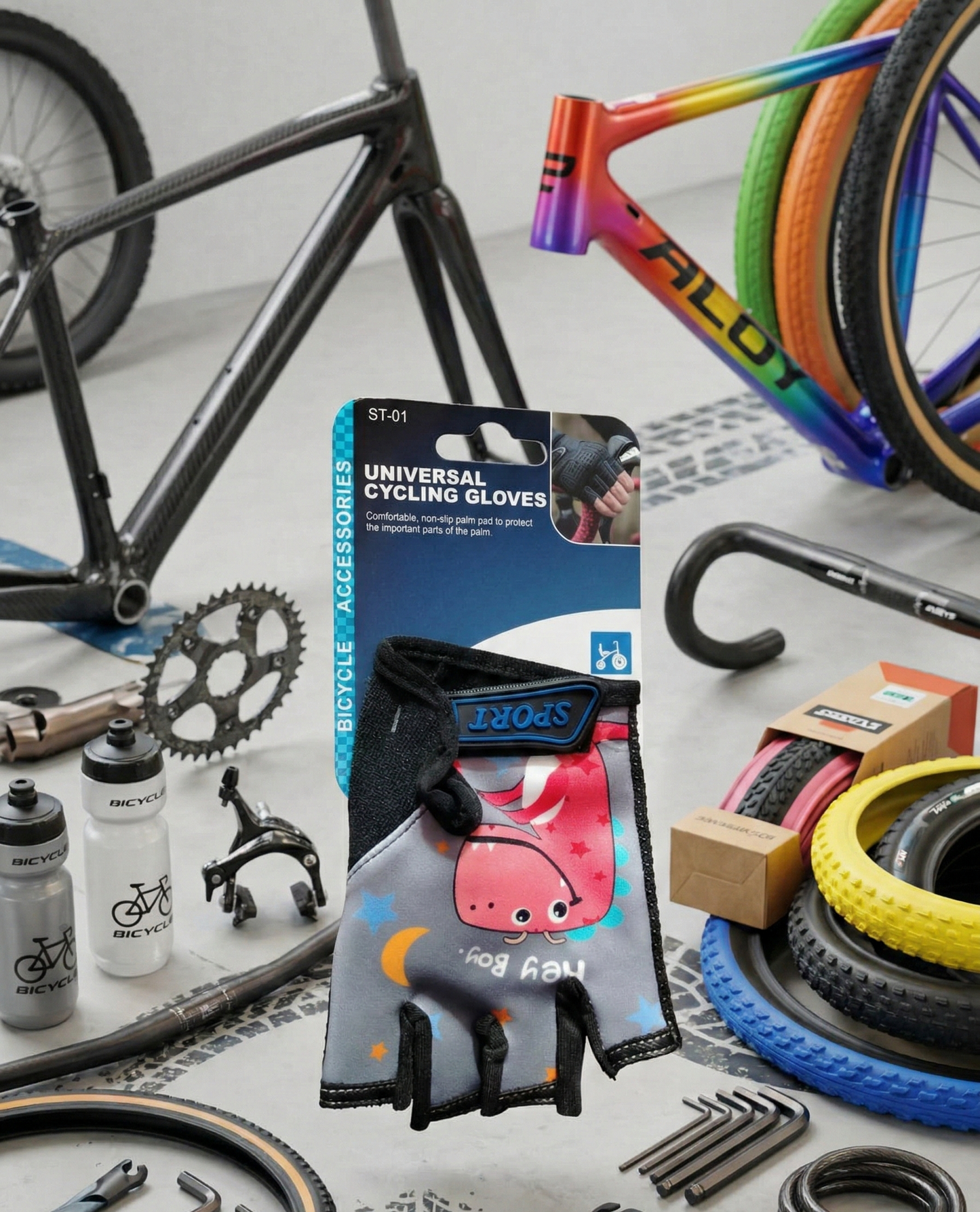 guantes-ciclismo-ninos-dinosaurio-rojo-vimarq.com-El-Salvador