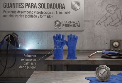 guantes-soldadura-carnaza-azul-premium-refuerzo-palma-vimarq.com | El Salvador