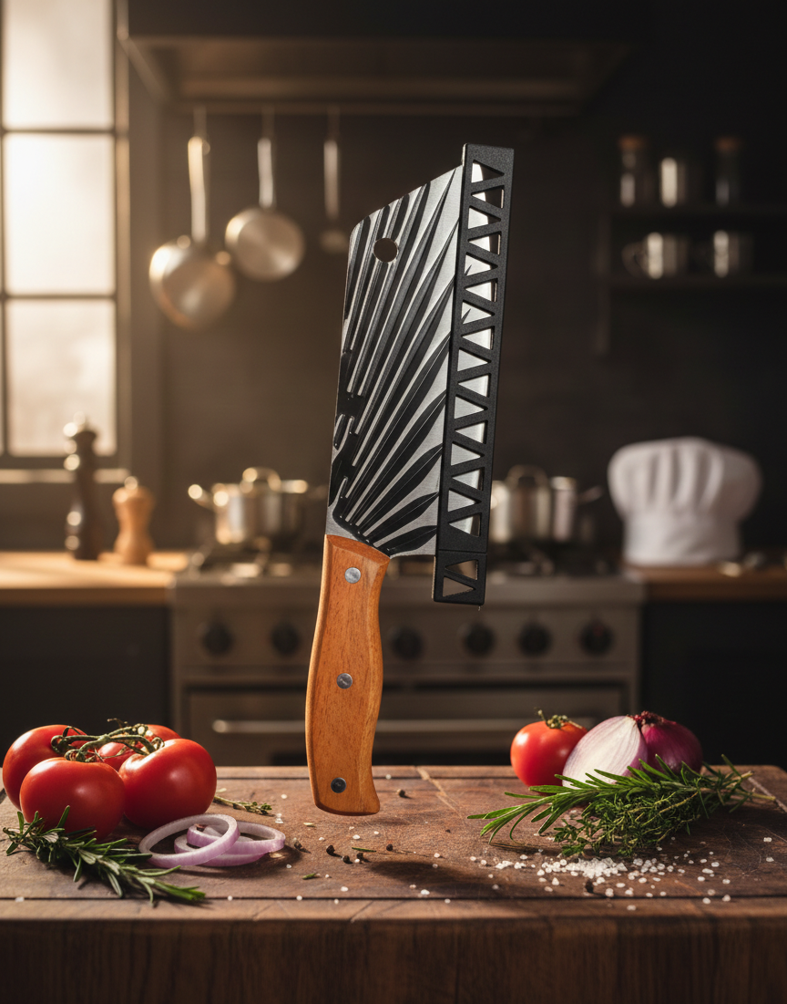 hacha-cocina-decorada-multicolor-acero-inox-vimarq.com | El Salvador