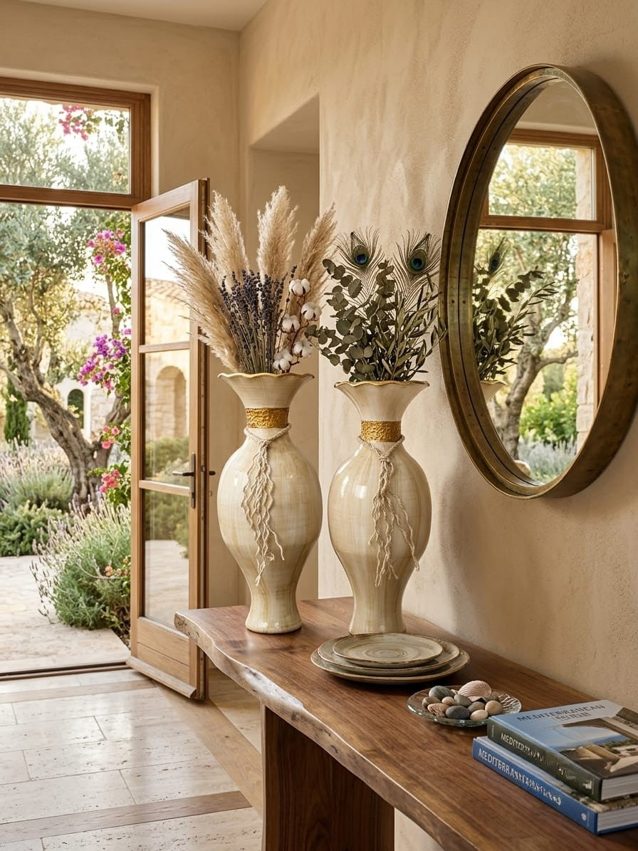 jarron-decorativo-crema-dorado-borla-vimarq-com-el-salvador